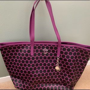 Michael Kors Polka Dot Saffiano Leather Tote